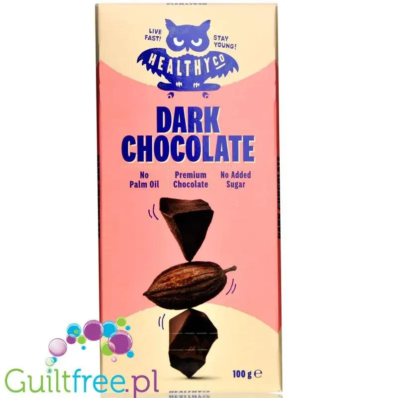HealthyCo Dark Chocolate - ciemna czekolada bez cukru