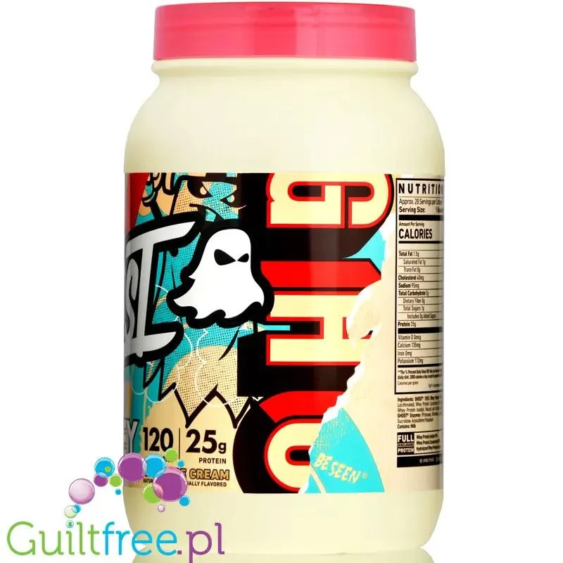 Ghost 100% Whey Coffee Ice Cream - odżywka białkowa z WPI, WPH i kompleksem enzymów