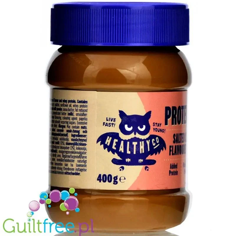 HealthyCo Proteinella Salted Caramel - proteinowy krem Solony Karmel, bez cukru i oleju palmowego