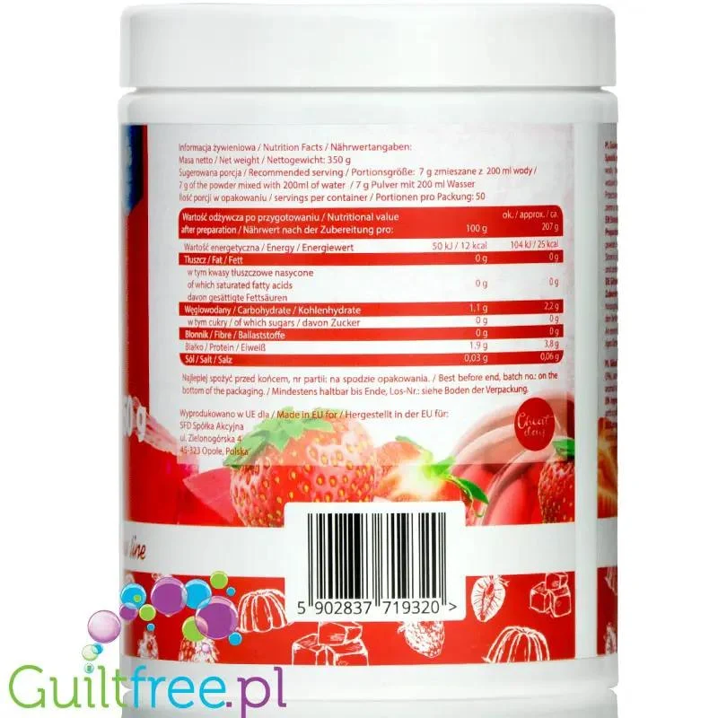 AllNutrition Sugar Free Jelly Strawberry - truskawkowa galaretka bez cukru