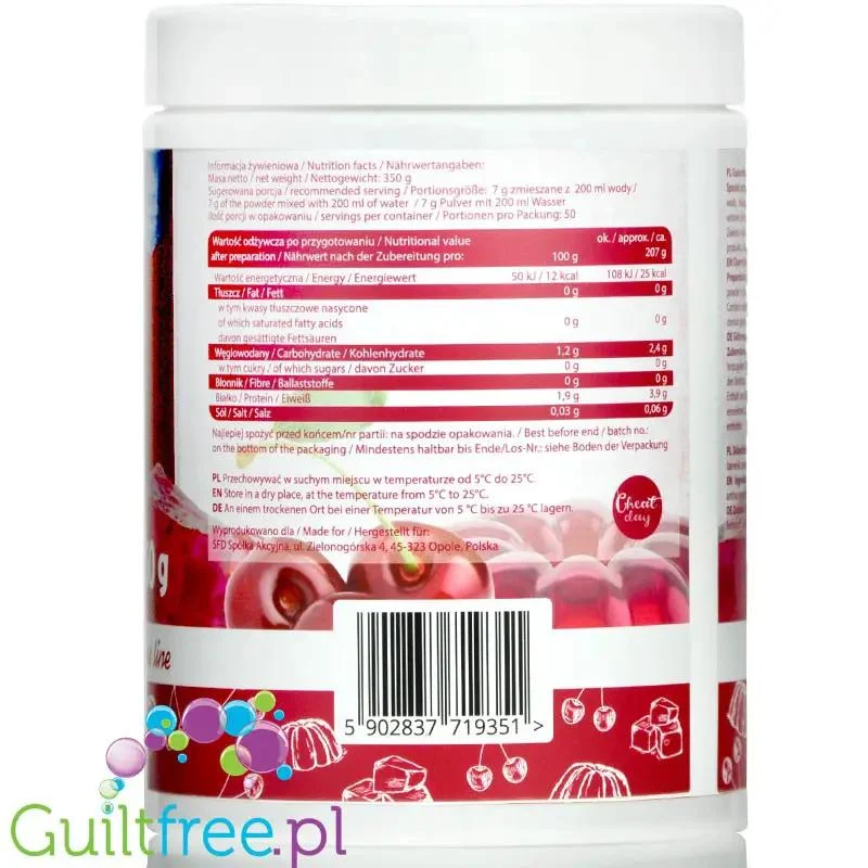 AllNutrition Sugar Free Jelly Cherry - wiśniowa galaretka bez cukru