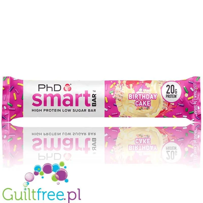 Phd Smart Birthday Cake - baton proteinowy bez cukru