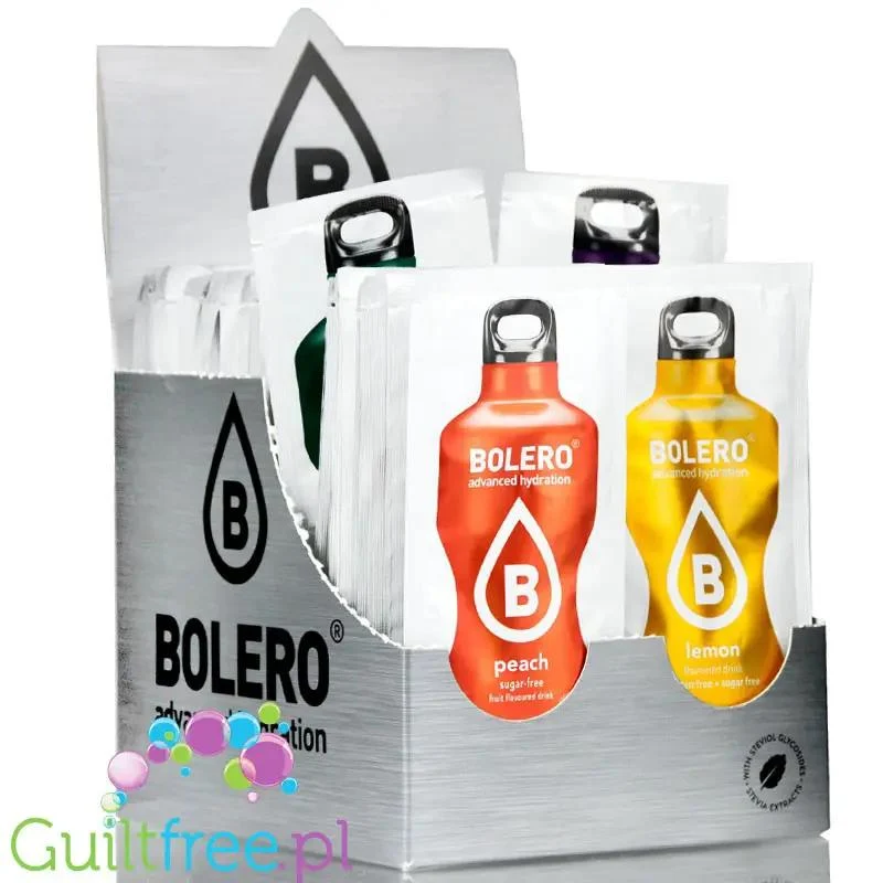 Bolero Drink Mix saszetek display, zestaw 58 różnych smaków