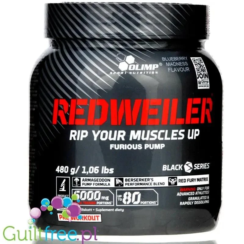 Olimp Redweiler Blueberry Madness 480g preworkout