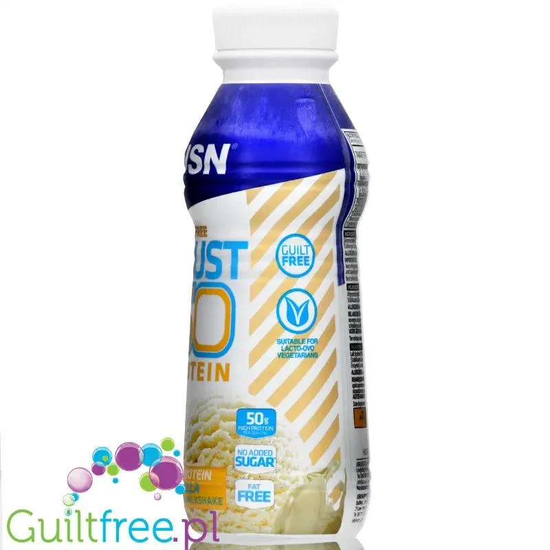 USN Trust 50 Vanilla - 50g białka, bezlaktozowy szejk proteinowy bez cukru
