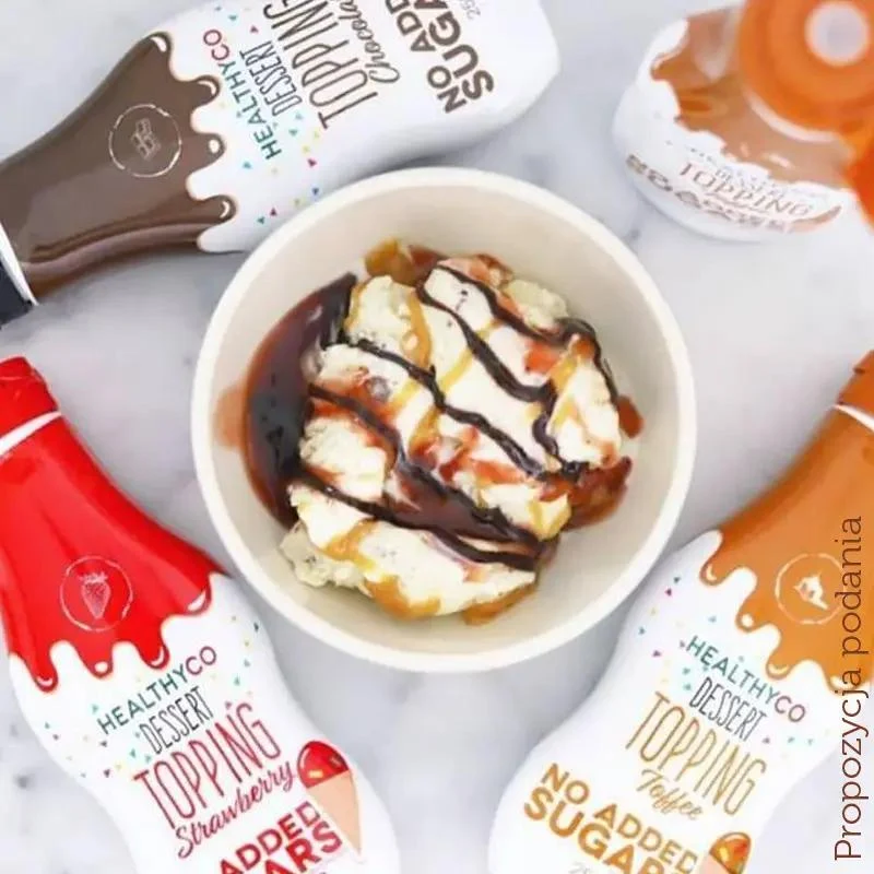 HealthyCo Chocolate Topping - gęsta polewa czekoladowa bez dodatku cukru
