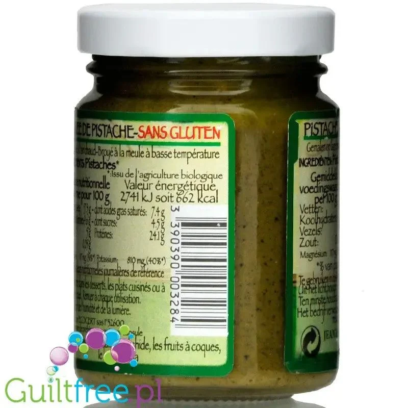 Jean Hervé organiczne masło pistacjowe 100% bez soli i cukru