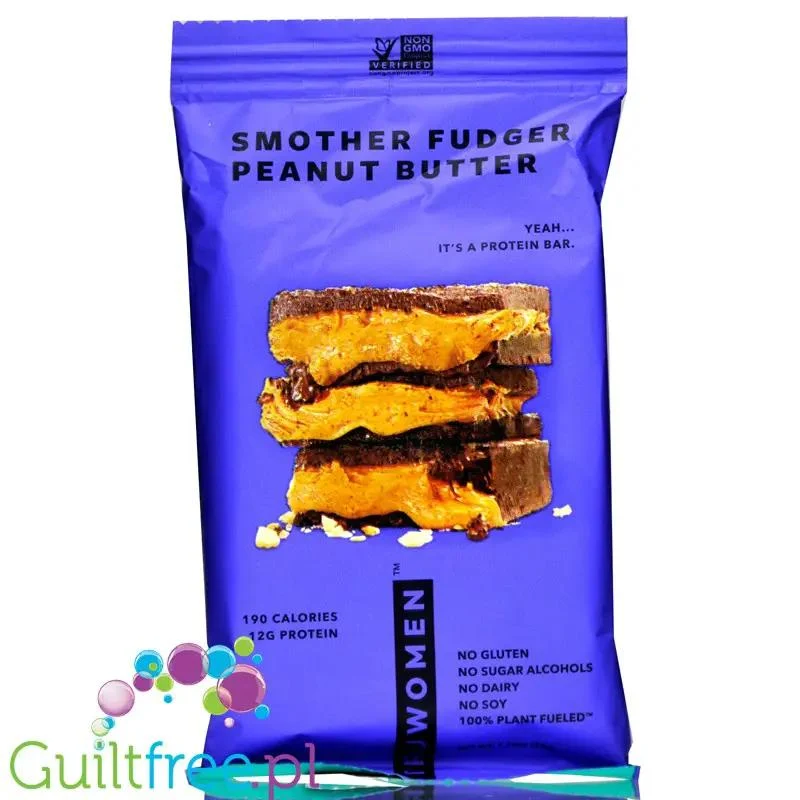 TRUBAR Smother Fudger Peanut Butter - wegański baton białkowy bez glutenu soi i słodzików