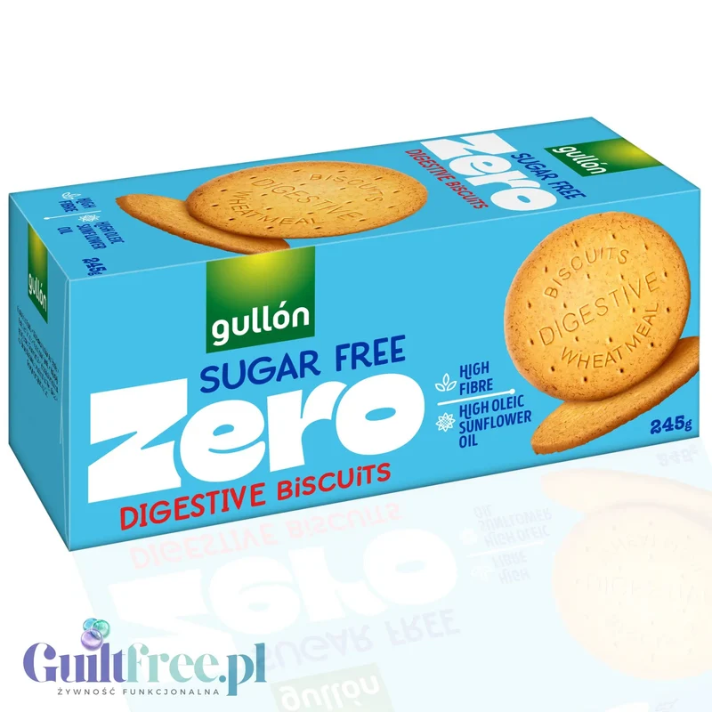 Gullón ZERO Digestive pełnoziarniste herbatniki bez cukru