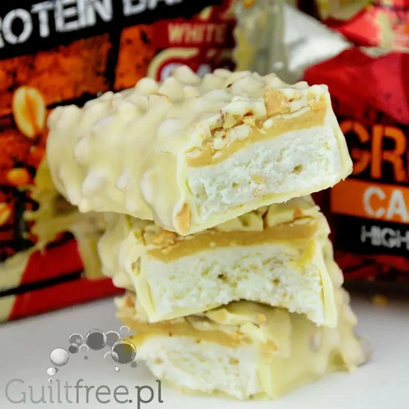 Grenade Carb Killa White Chocolate Salted Peanut, baton białkowy 20g białka (Biała Czekolada, Solony Karmel & Orzechy Ziemne)