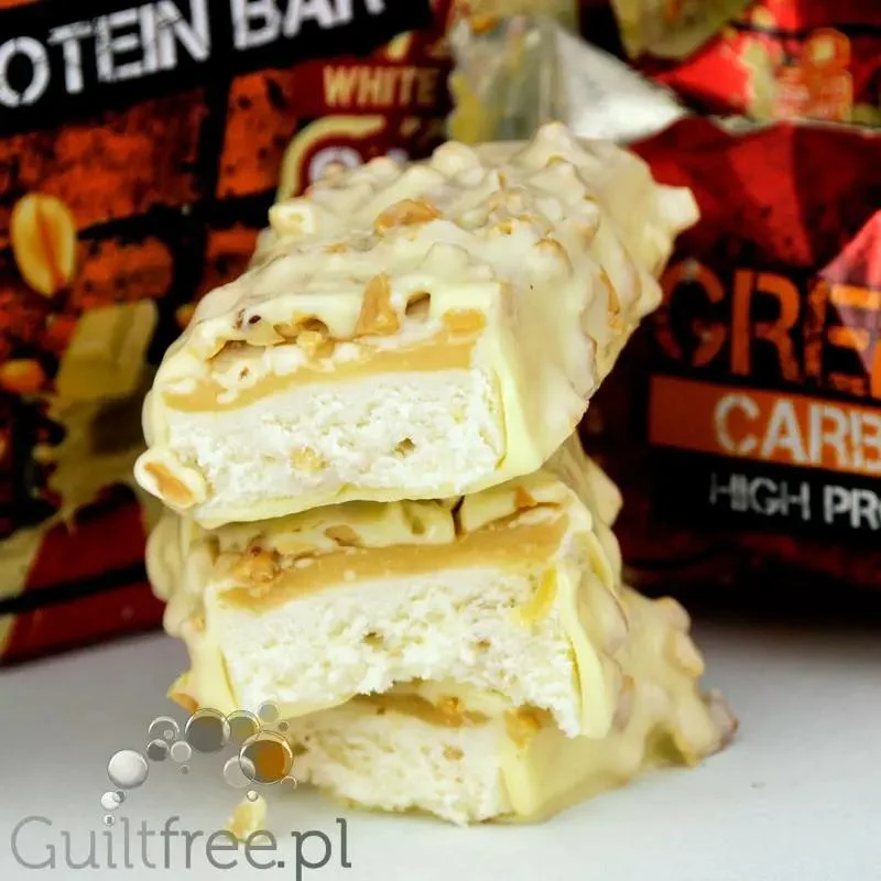 Grenade Carb Killa White Chocolate Salted Peanut, baton białkowy 20g białka (Biała Czekolada, Solony Karmel & Orzechy Ziemne)