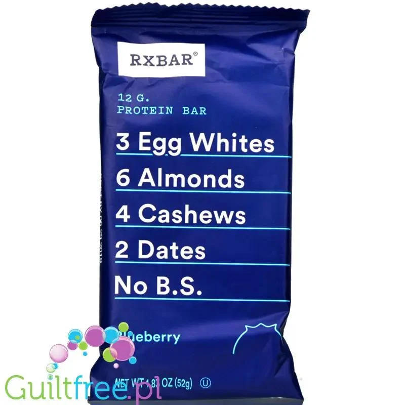 RX Bar Blueberry - naturalny baton proteinowy z białkiem jaj Borówka()