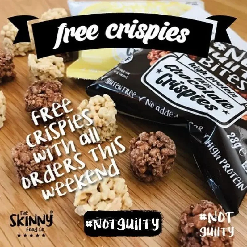 Skinny Food Not Guilty Crispies 99kcal - proteinowe chrupki w mlecznej czekoladzie bez cukru