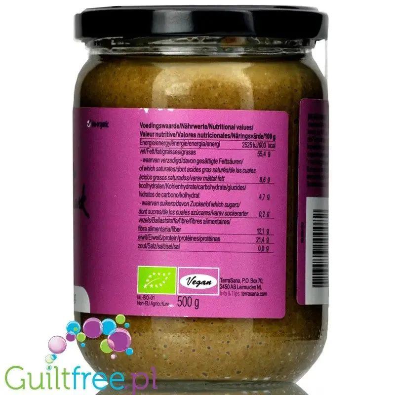 Terrasana Tahin Dark 0,5KG ciemna pasta sezamowa 100%
