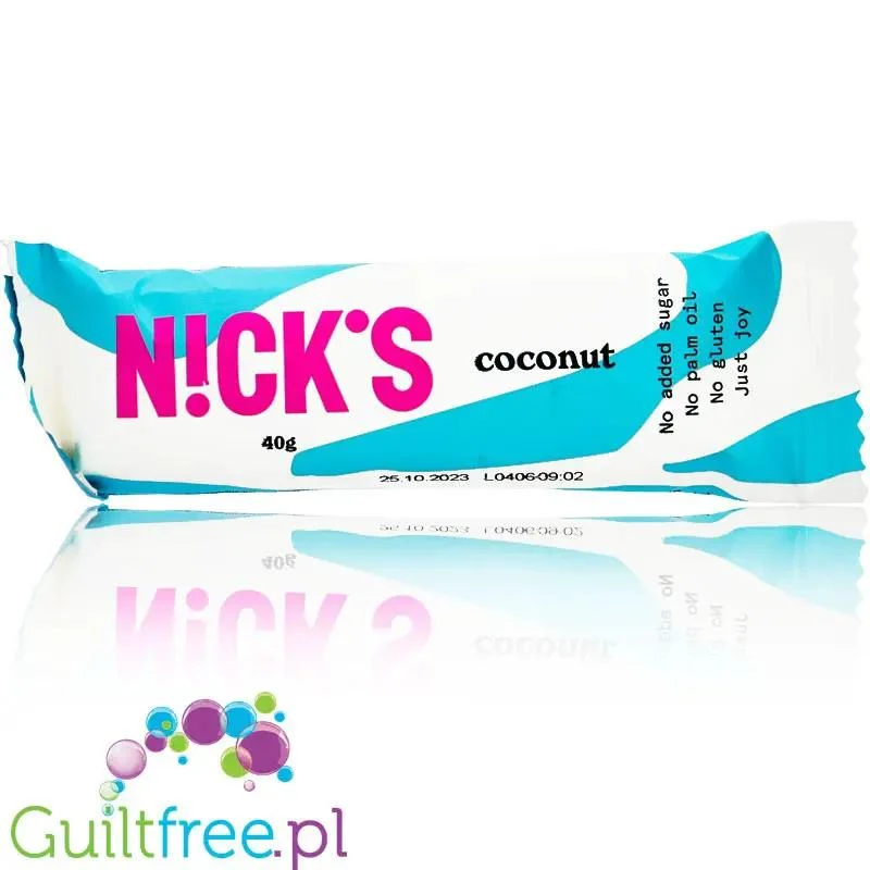 N!CK'S Nicks Coconut & Chocolate - baton bez cukru ze stewią i ksylitolem (Kokos & Mleczna Czekolada)
