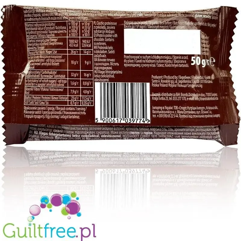 Sante GoOn Protein Cookie Brownie - ciastko białkowe z czekoladą