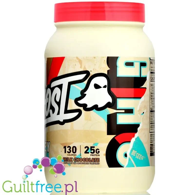 Ghost 100% Whey Milk Chocolate - odżywka białkowa z WPI, WPH i kompleksem enzymów