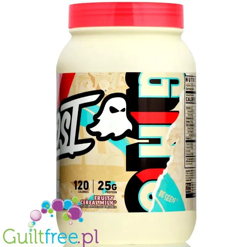 Ghost 100% Whey Fruity Cereal Milk - odżywka białkowa z WPI, WPH i kompleksem enzymów