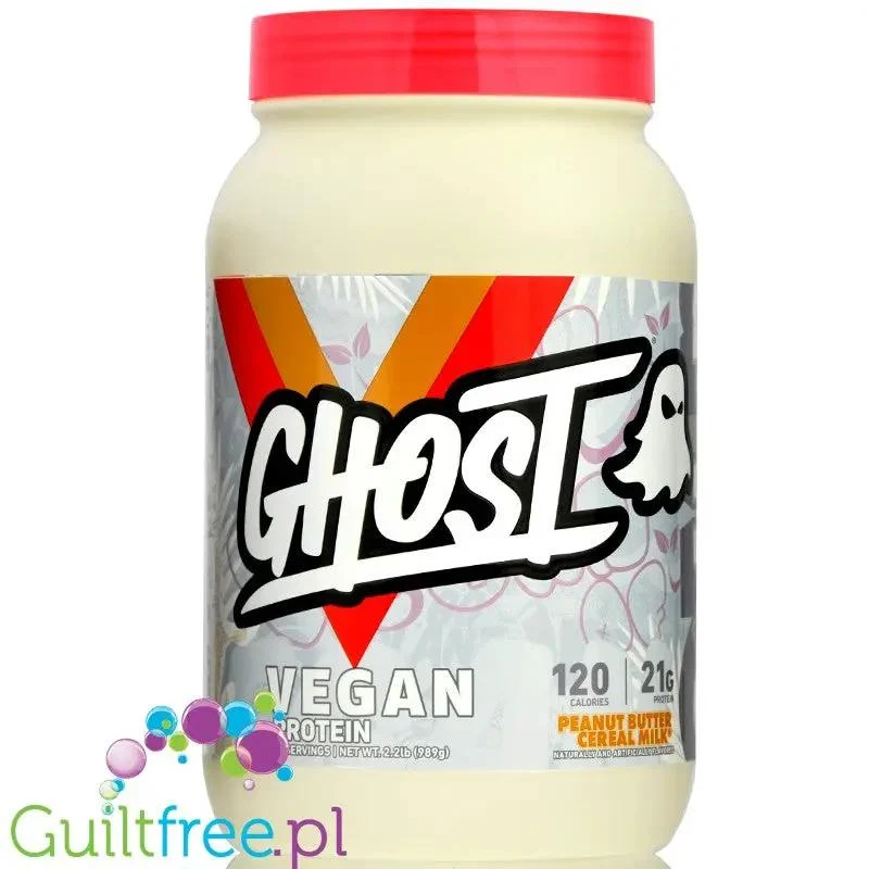 Ghost Vegan Protein Peanut Butter Cereal Milk - wegańska odżywka białkowa bez soi i glutenu