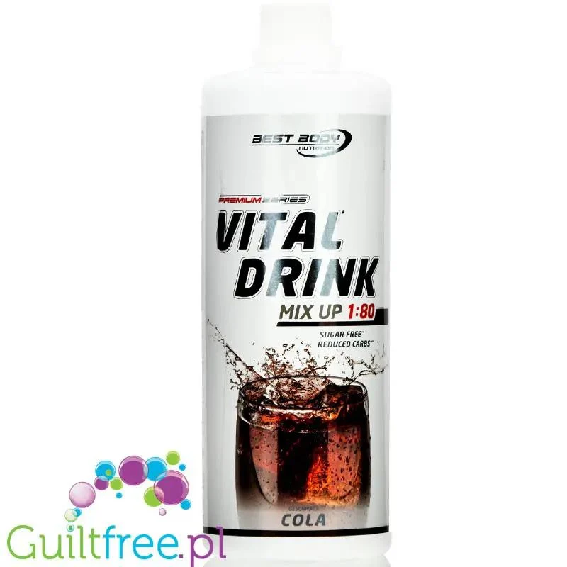 Vital Drink Cola 1L - koncentrat bez cukru z witaminami