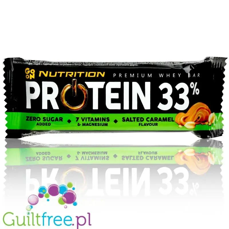 Sante Protein 33% Salted Caramel - baton wysokobiałkowy GO ON smak słonego karmelu