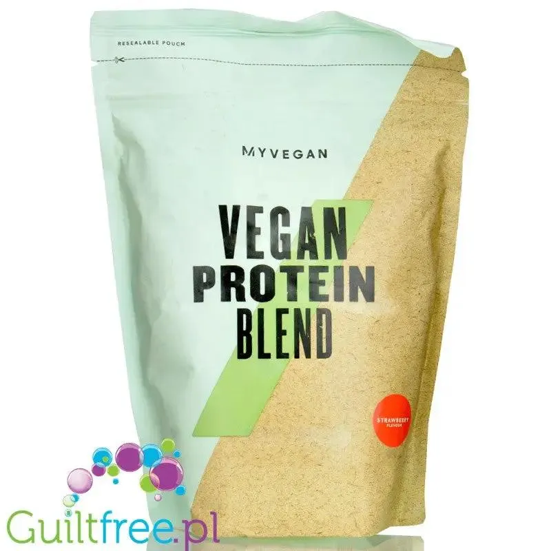 MyProtein Vegan Protein Blend Strawberry - truskawkowa wegańska odżywka białkowa bez soi