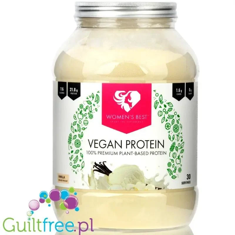 Women's Best Vegan Protein Vanilla - wegańska odżywka białkowa dla kobiet bez soi i glutenu
