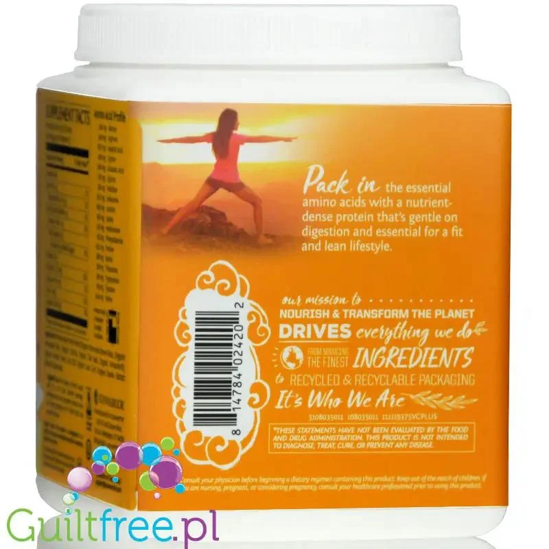 Sunwarrior Protein Classic Plus, Vanilla 0,37KG - organiczna wegańska odżywka białkowa z 5 superfoods