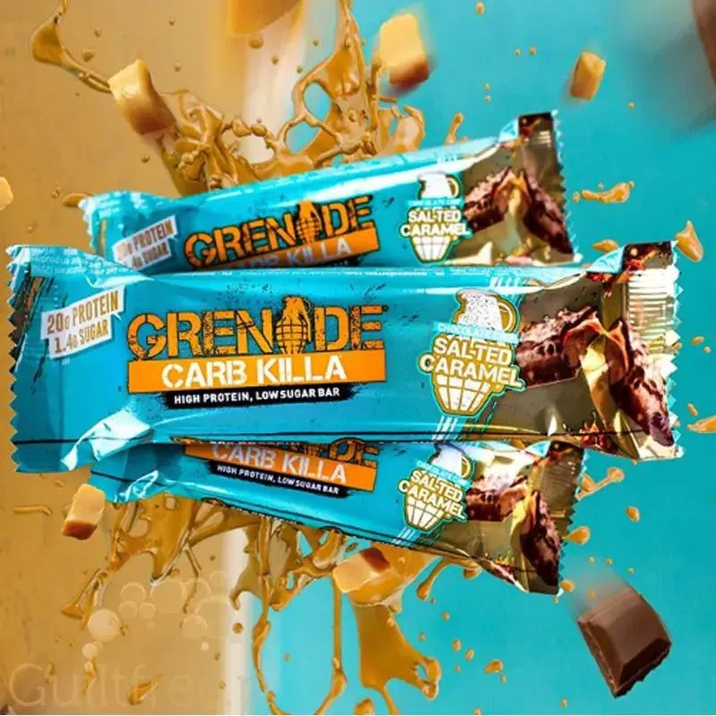 Grenade Carb Killa Chocolate Chip Salted Caramel, baton białkowy 20g białka