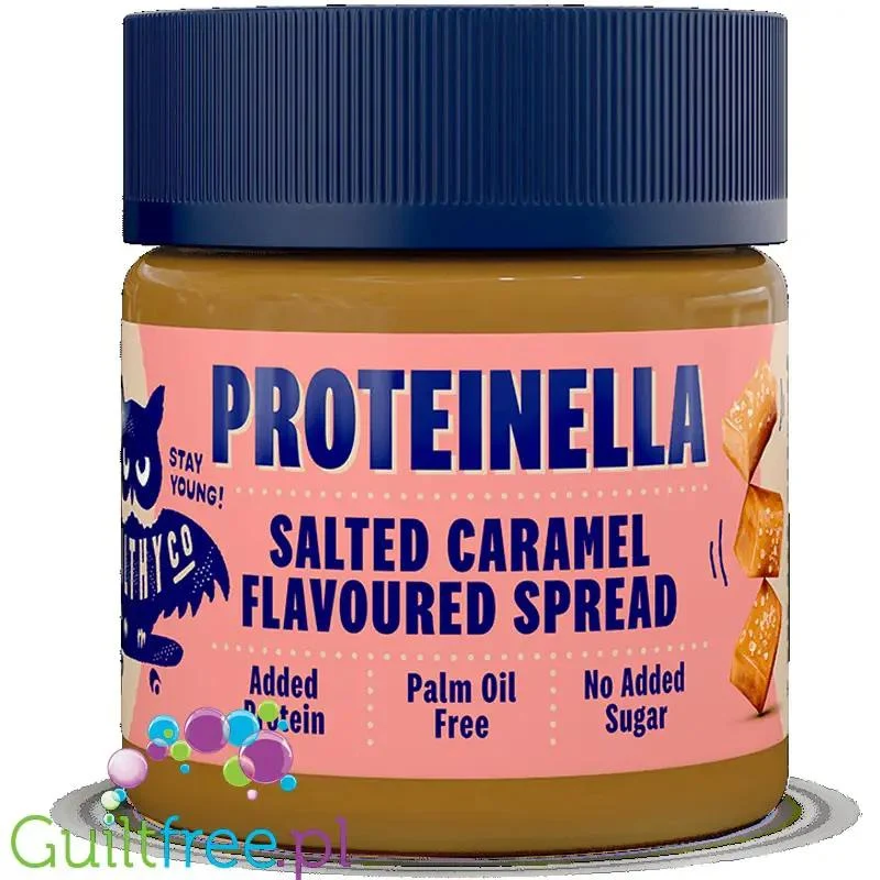 HealthyCo Proteinella Salted Caramel - proteinowy krem Solony Karmel, bez cukru i oleju palmowego
