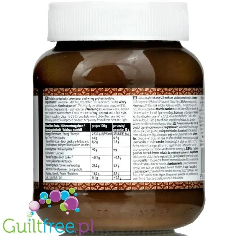 Nano Ä Spread Milk Chocolate - proteinowy krem czekoladowy bez cukru z WPI