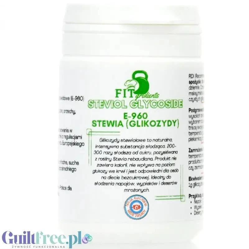 FitGridients Stevia - czysta stewia 100% słodzik zero kalorii bez wypełniaczy