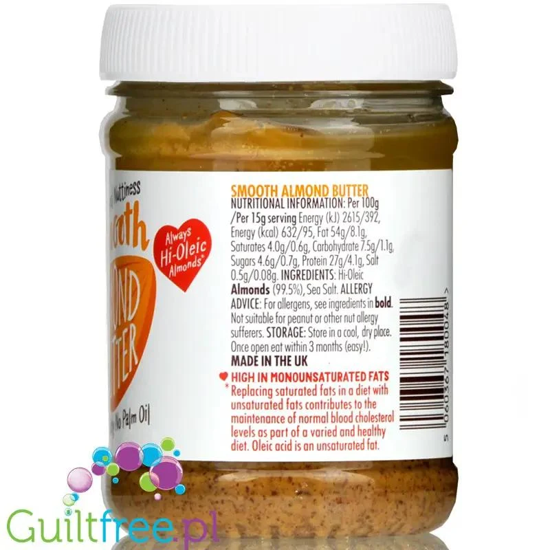 Pip & Nut Smooth Almond gładkie masło migdałowe
