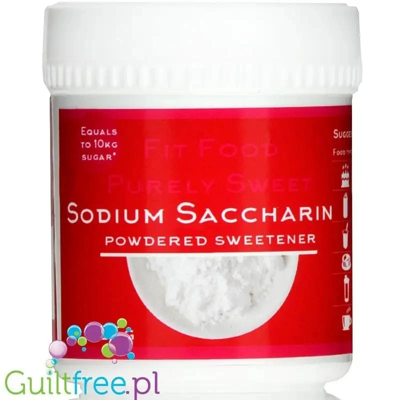 FitGridients Sodium Saccharin - czysty sacharynian sodowy bez wypełniaczy E-954