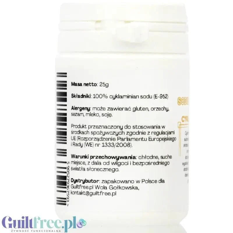 FITgridients Sodium Cyclamate - czysty cyklaminian sodu bez wypełniaczy E-952