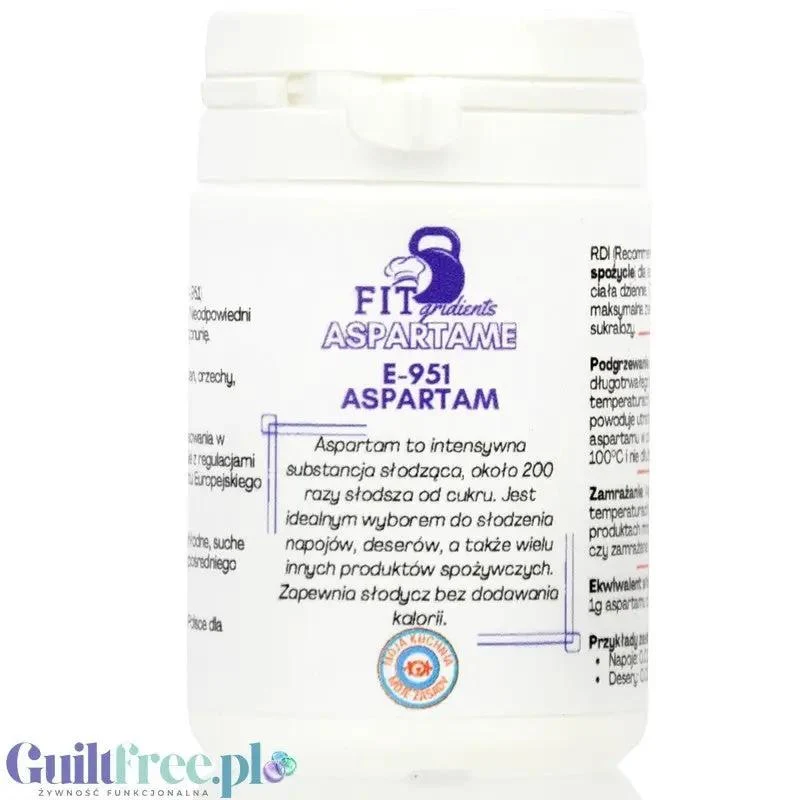 FITgridients Aspartame 25g - czysty aspartam bez wypełniaczy E-951