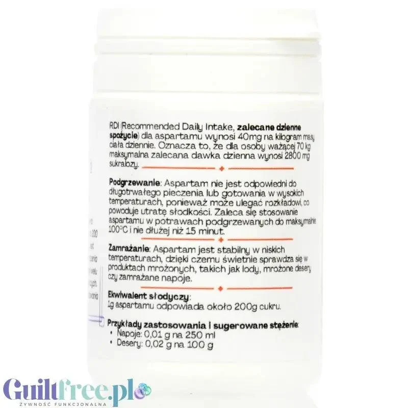FITgridients Aspartame 25g - czysty aspartam bez wypełniaczy E-951