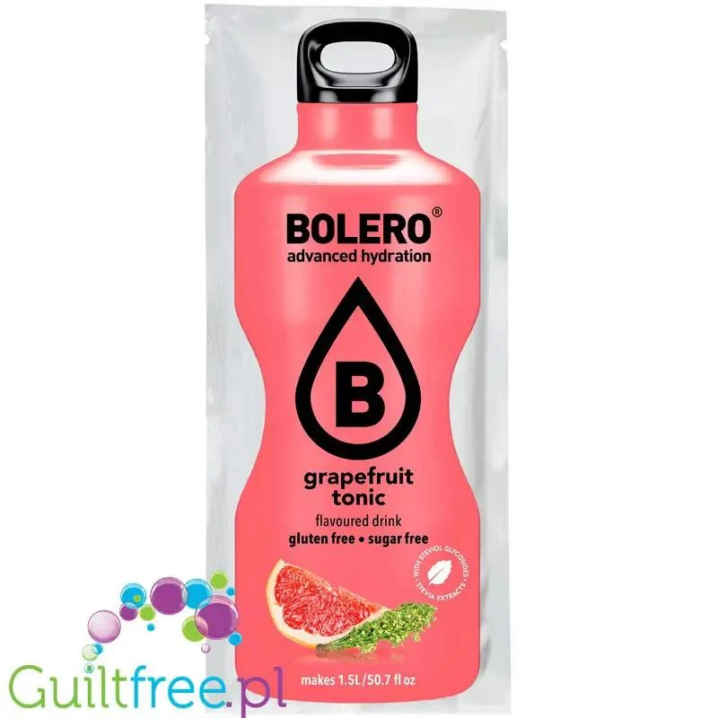 Bolero Drink Grapefruit Tonic - napój instant w saszetce ze stewią, na 1,5L