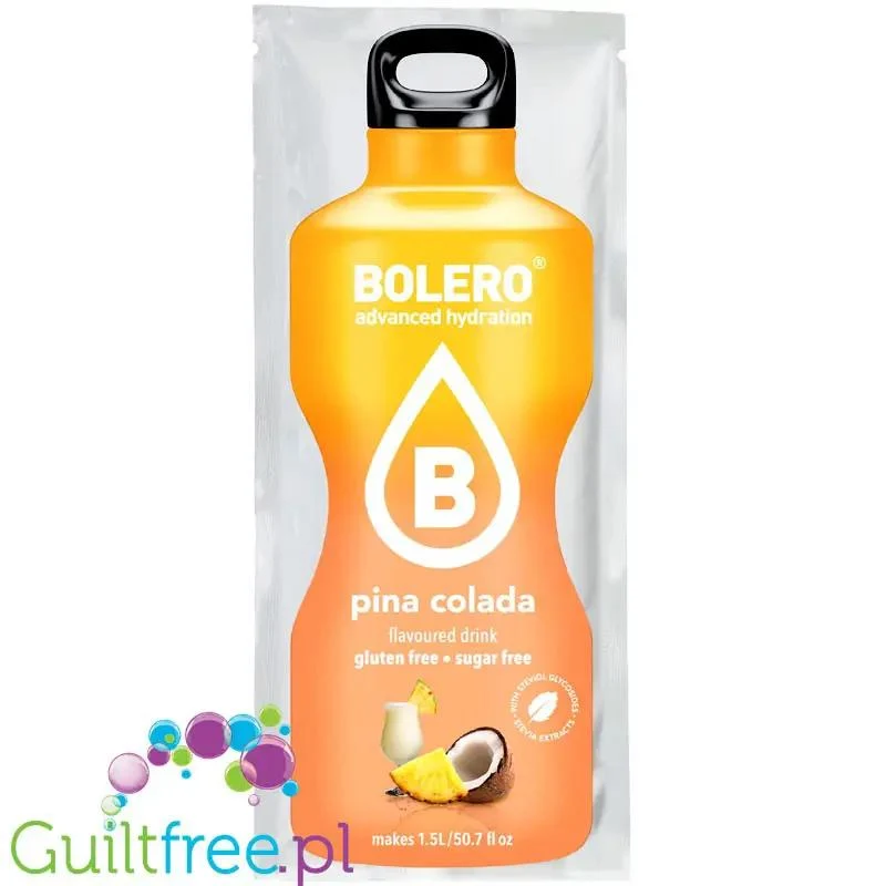 Bolero Drink Piña Colada 9g - napój w saszetce bez cukru ze stewią, Kokos & Ananas