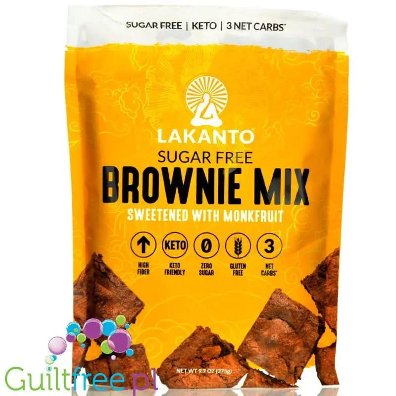 Lakanto Brownie Mix - mieszanka do wypieku bezglutenowego brownie bez cukru