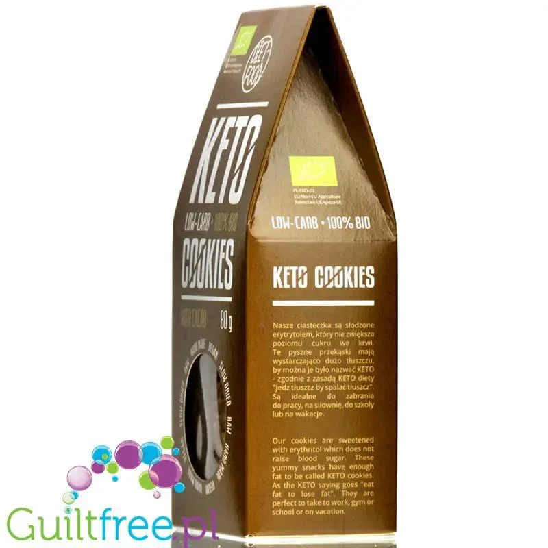 Diet Food Keto Cookies Cocoa - ketogeniczne bio ciasteczka kakaowe