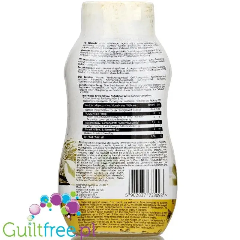 AllNutrition Sos Vanilla - sos zero waniliowy