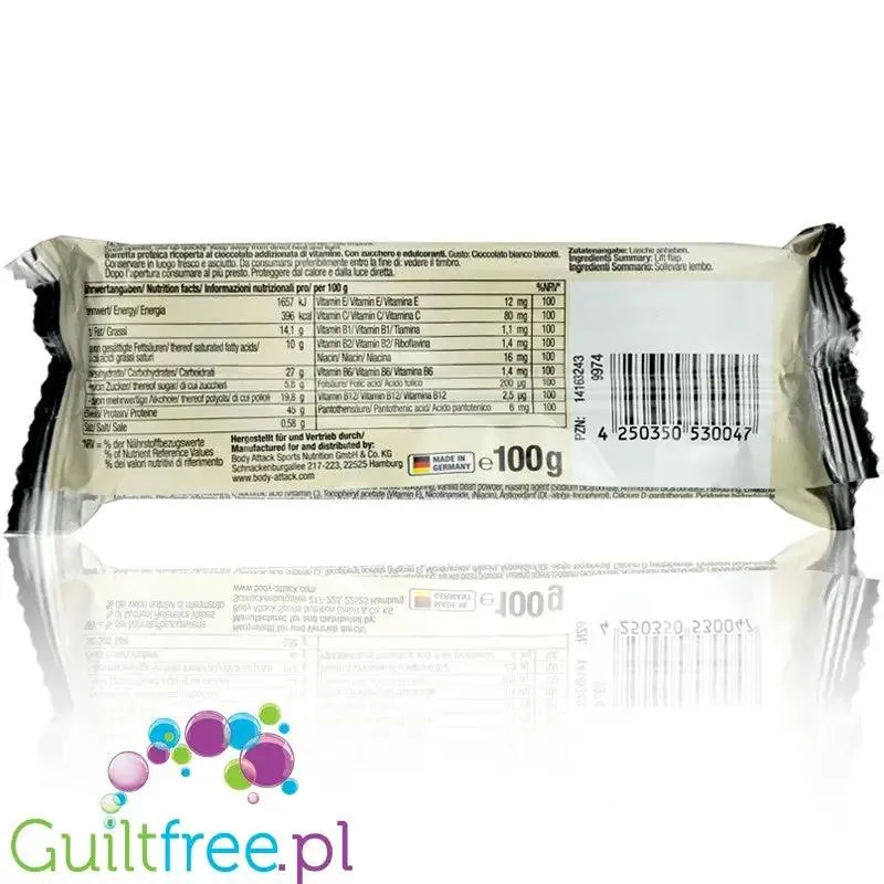 Carb Control Cookie-O - wielki sycący baton 45g białka