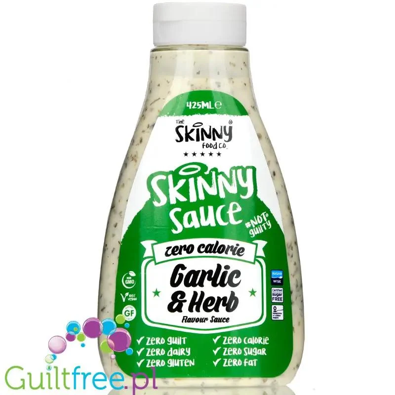 Skinny Food Garlic Herbs - sos czosnkowo-ziołowy bez tłuszczu