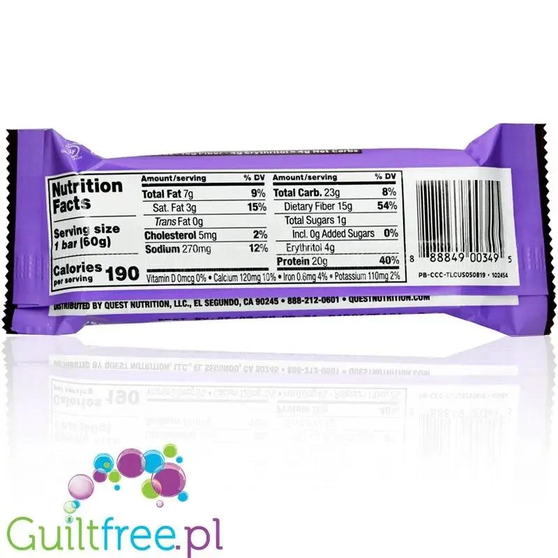 Quest Bar Caramel Chocolate Chunk - baton białkowy z karmelem i czekoladą