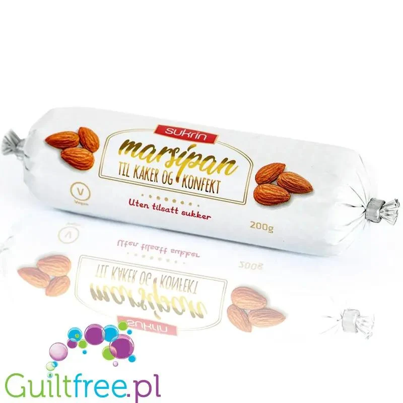 Sukrin Marzipan 200g - marcepan w czekoladzie bez cukru ze stewią i erytrolem