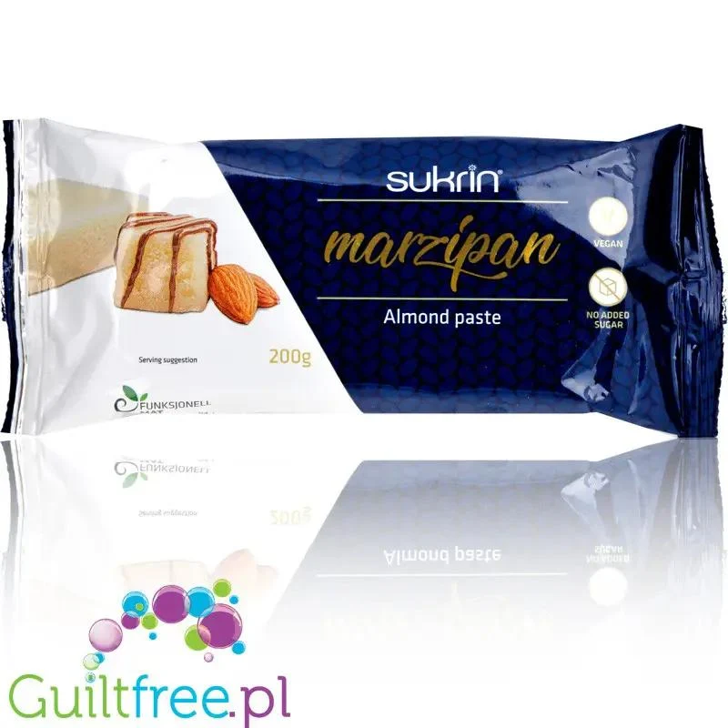 Sukrin Marzipan 200g - marcepan w czekoladzie bez cukru ze stewią i erytrolem