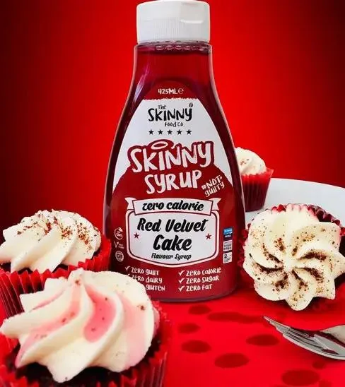 Skinny Food Chocolate Red Velvet Cake - syrop zero kalorii (Ciasto Czekoladowe)