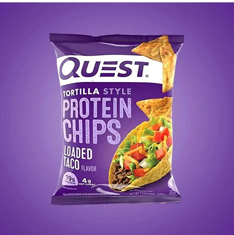 Quest Tortilla Chips, Loaded Taco - chipsy proteinowe 19g białka