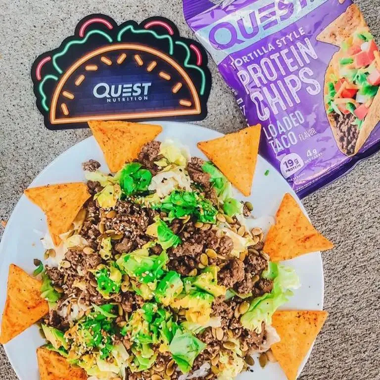 Quest Tortilla Chips, Loaded Taco - chipsy proteinowe 19g białka